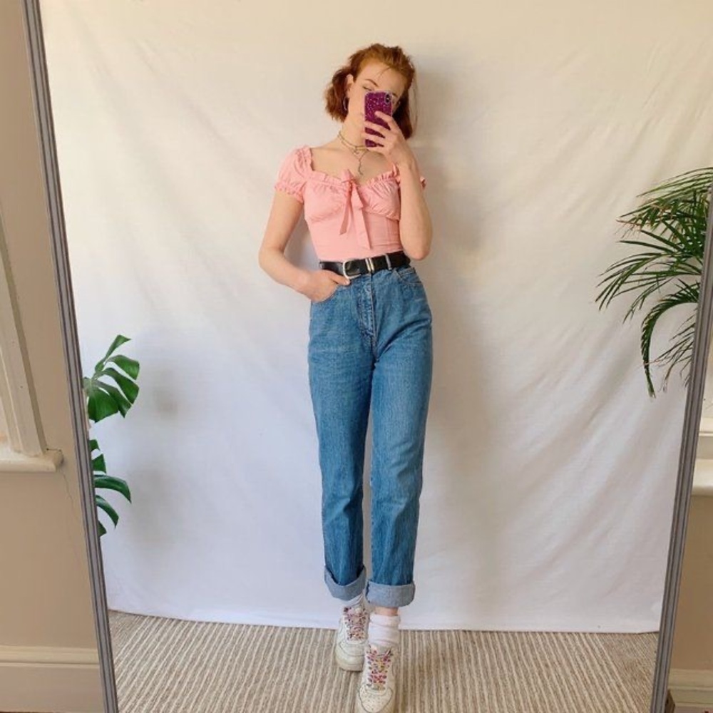 v i n t a g e :: High waisted Mom Jeans Real